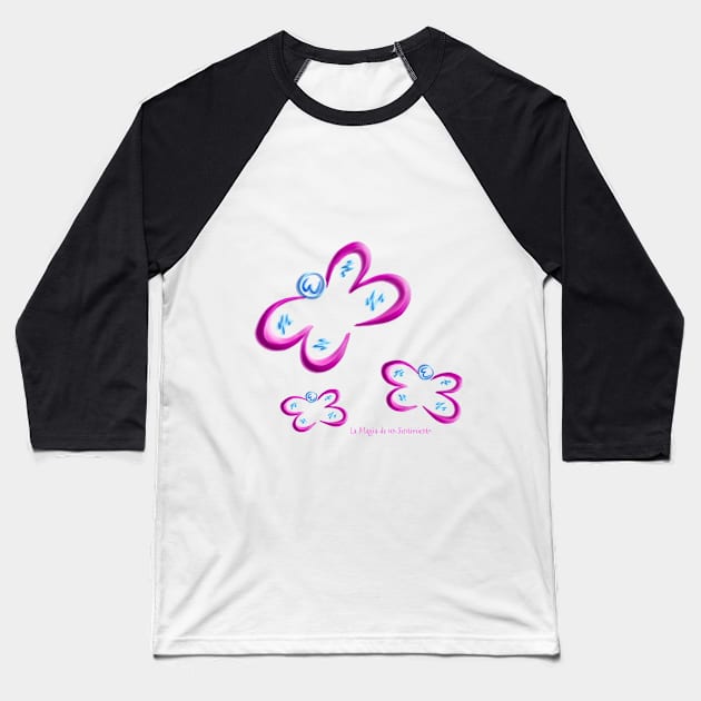 Beautiful Butterflies from the Butterflies Collection Baseball T-Shirt by Magia y Color